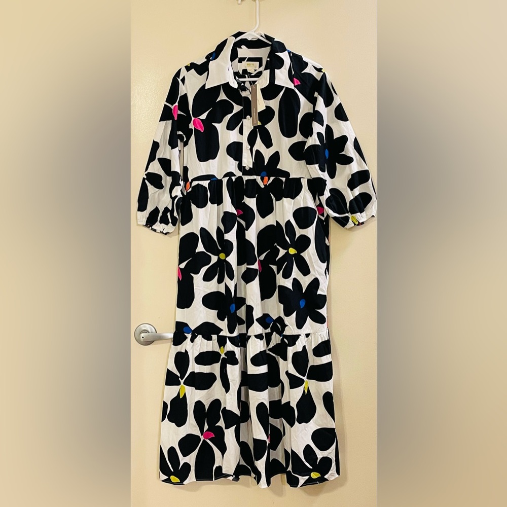 MAEVE by ANTHROPOLOGIE The Bettina Tiered Shirt Dress - Picture 5 of 9